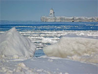 Grand Marais Ice Scene